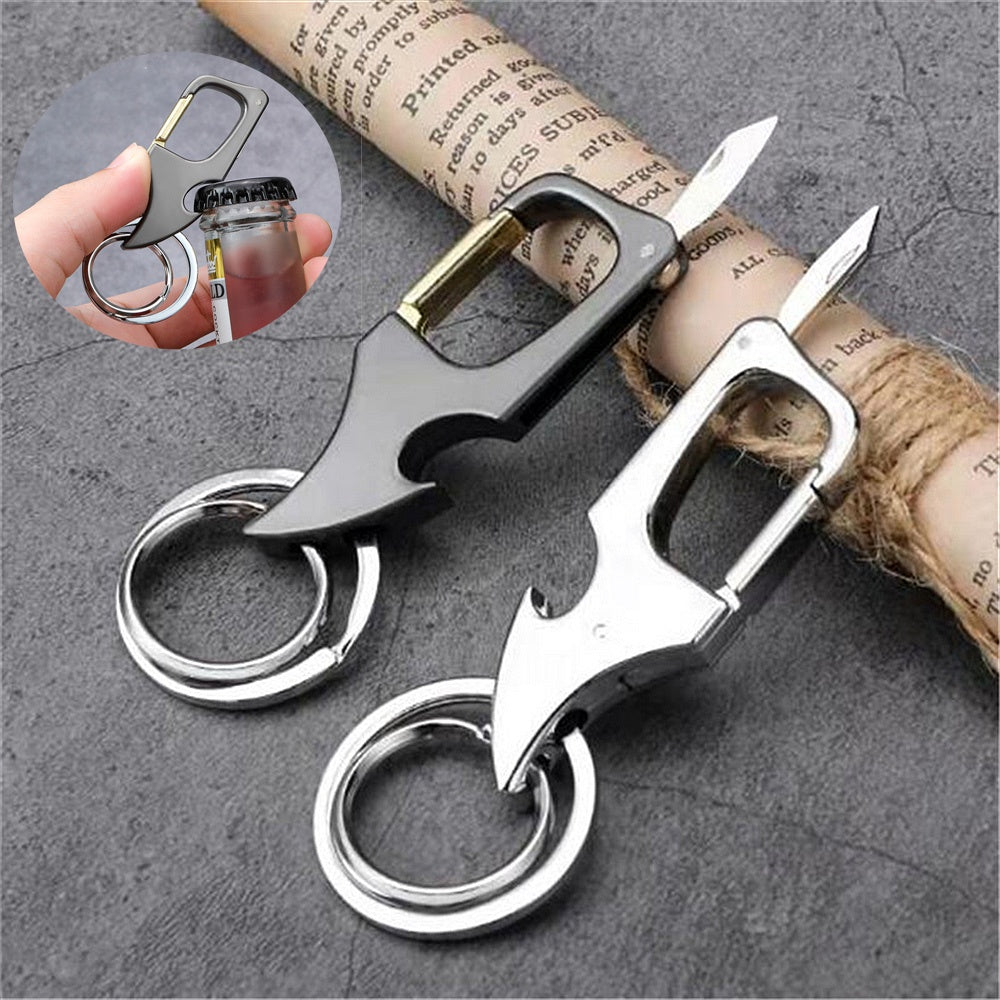 Multi-Function Keychain With Mini Knife