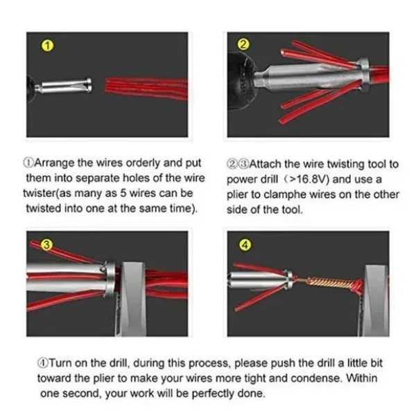 Universal Wire Stripping and Twisting Tool