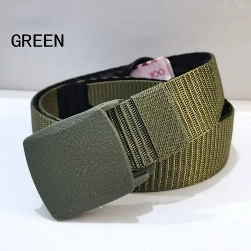 Anti Theft Tactical Belt with Hidden Money Pouch