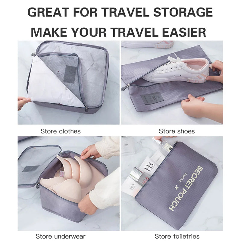 Set of 6 Travel Storage Bags