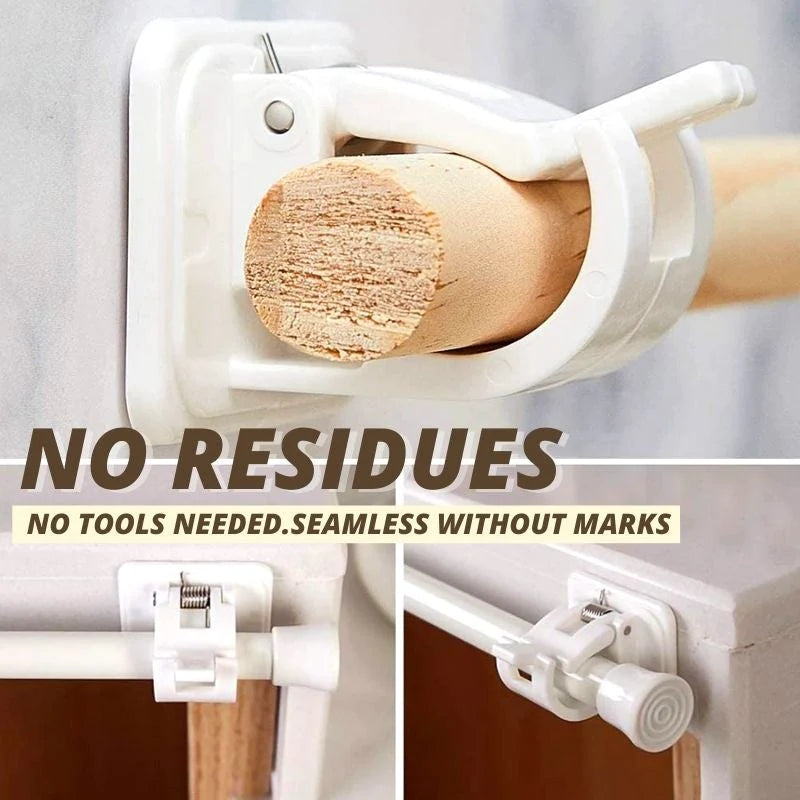 Nail-free Adjustable Rod Bracket Holders