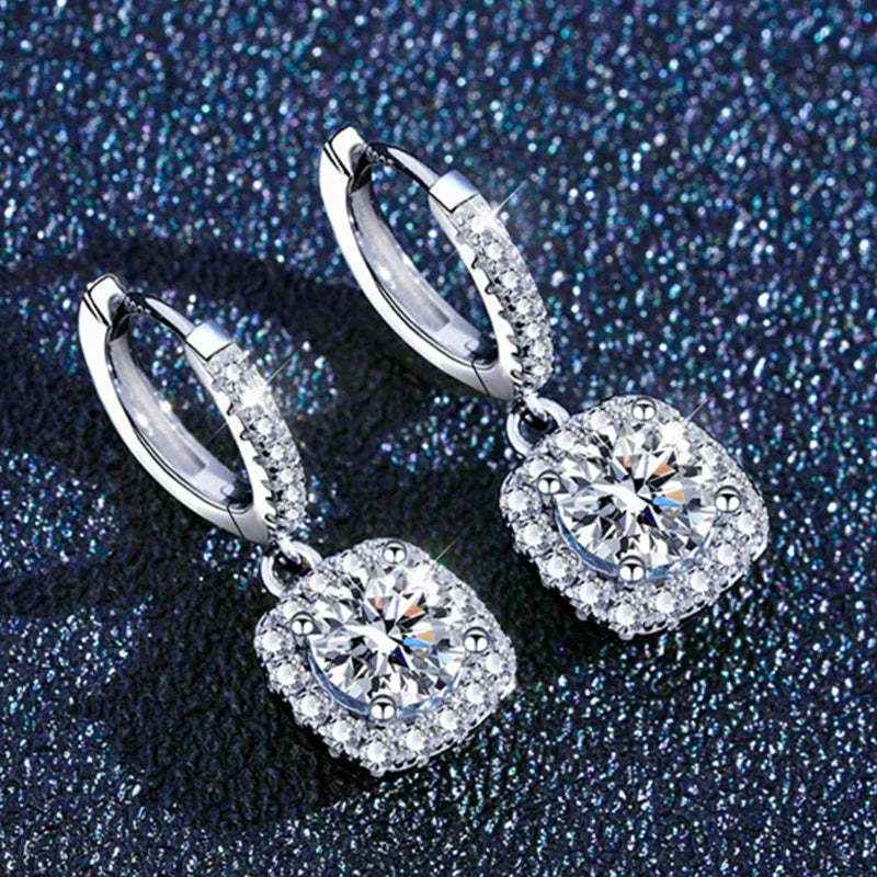 Moissanite Full Diamond Ball Earrings