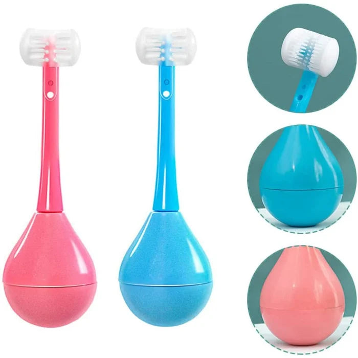 Tumbler Three-sided Children's Toothbrush