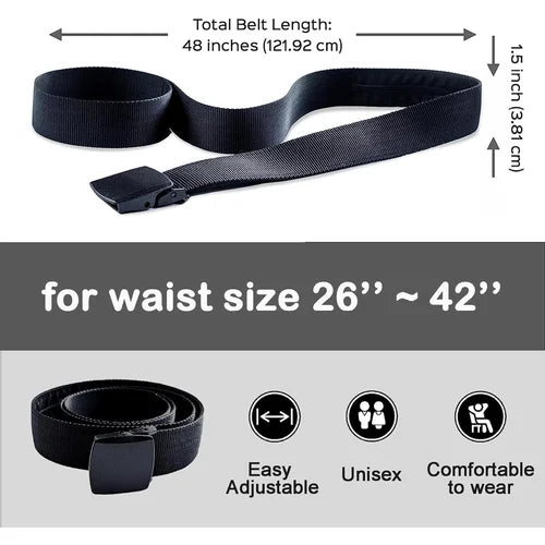 Anti Theft Tactical Belt with Hidden Money Pouch