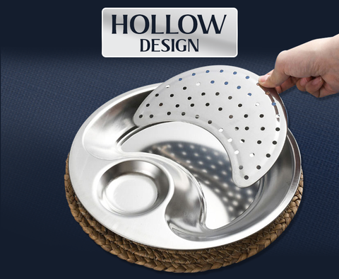 Stainless Steel Double Layer Dumpling Plate