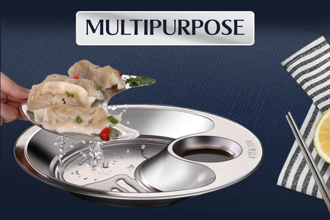 Stainless Steel Double Layer Dumpling Plate