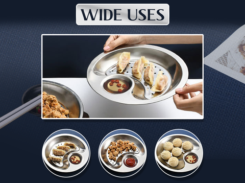 Stainless Steel Double Layer Dumpling Plate