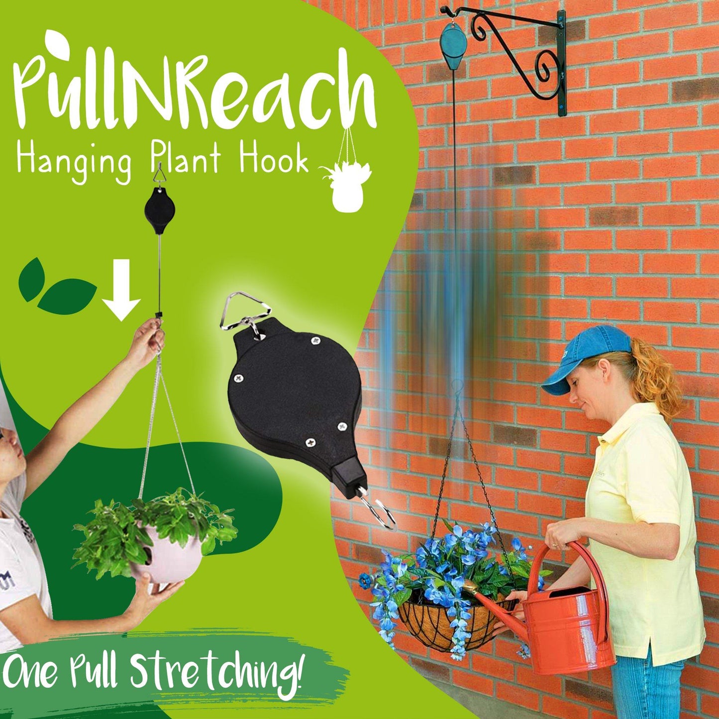 PullNReach Hanging Plant Hook