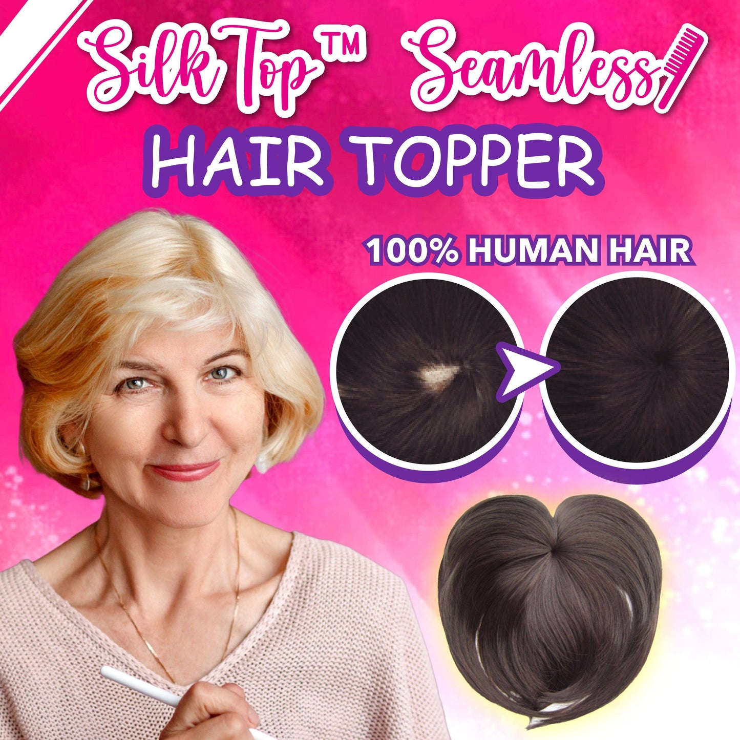 Seamless Hair Topper